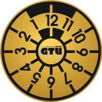 Hauptuntersuchungsplakette-GTÜ-Gold
